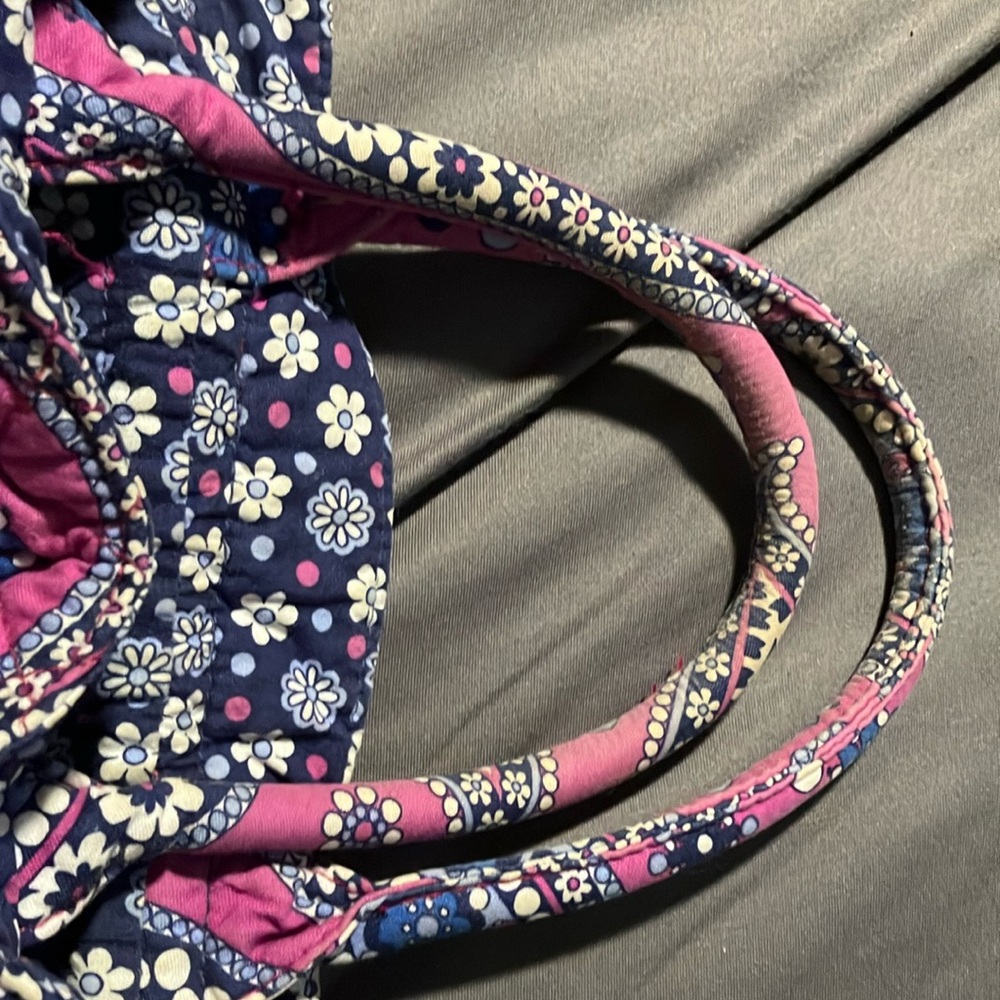 Floral Blue and Pink Handbag